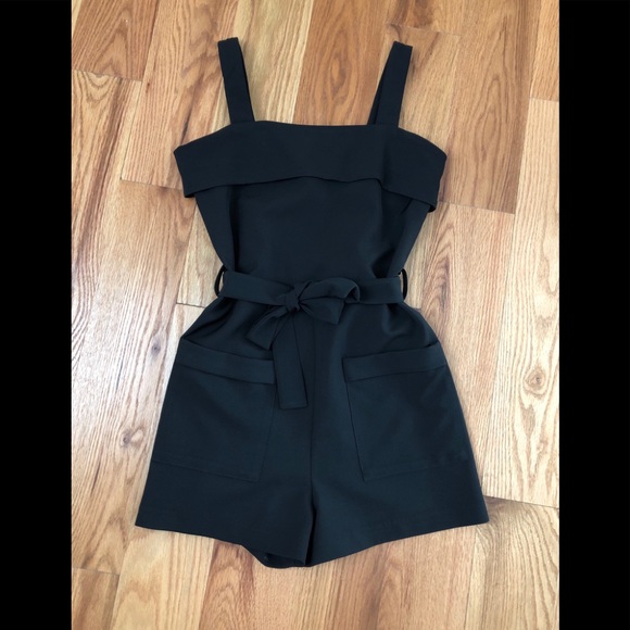 Esley Pants - Black romper shorts